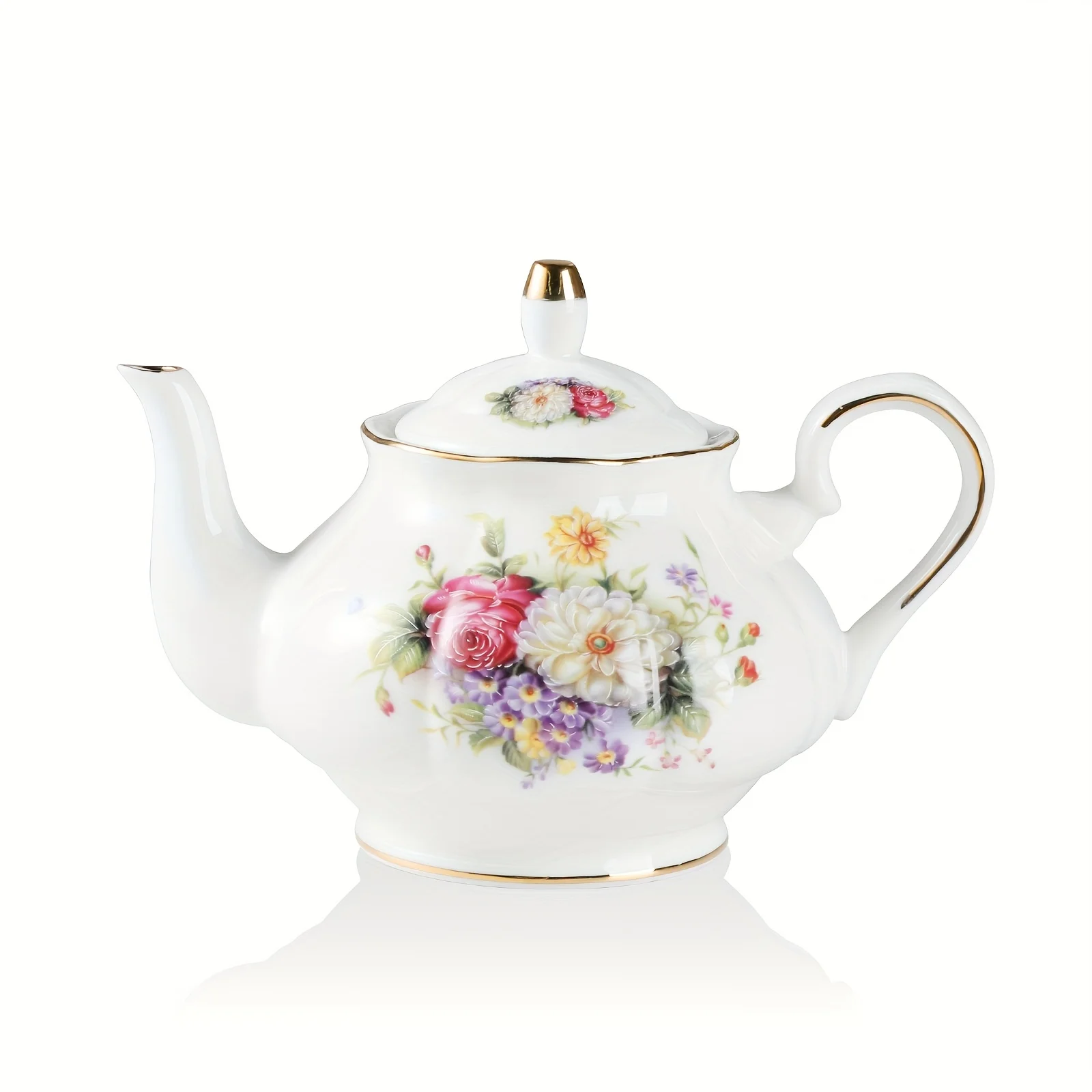 Sweejar Ceramic Teapot with Infuser, Floral Relief Golden Rimmed Teapot, 29 OZ Porcelain Tea Pot for Blooming And Loose Tea, Cof
Sweejar Ceramic Teapot with Infuser, Floral Relief Golden Rimmed Teapot, 29 OZ Porcelain Tea Pot for Blooming And Loose Tea, Cof