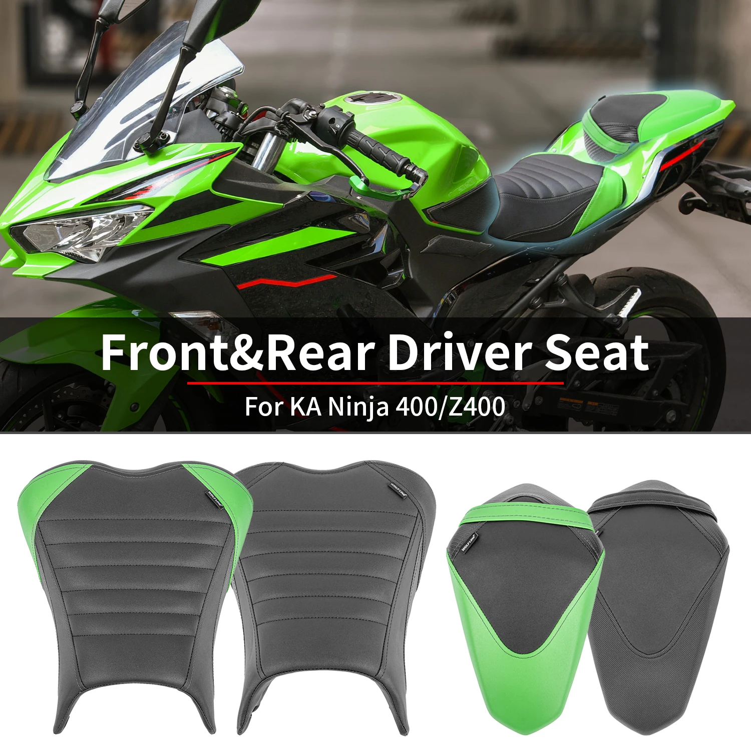 Motorcycles Front Driver Seat Rear Passenger Cushion Pillion Pad Rider Saddle Solo Cushion For Kawasaki Ninja 400/Z400 2018-2026
Motorcycles Front Driver Seat Rear Passenger Cushion Pillion Pad Rider Saddle Solo Cushion For Kawasaki Ninja 400/Z400 2018-2026