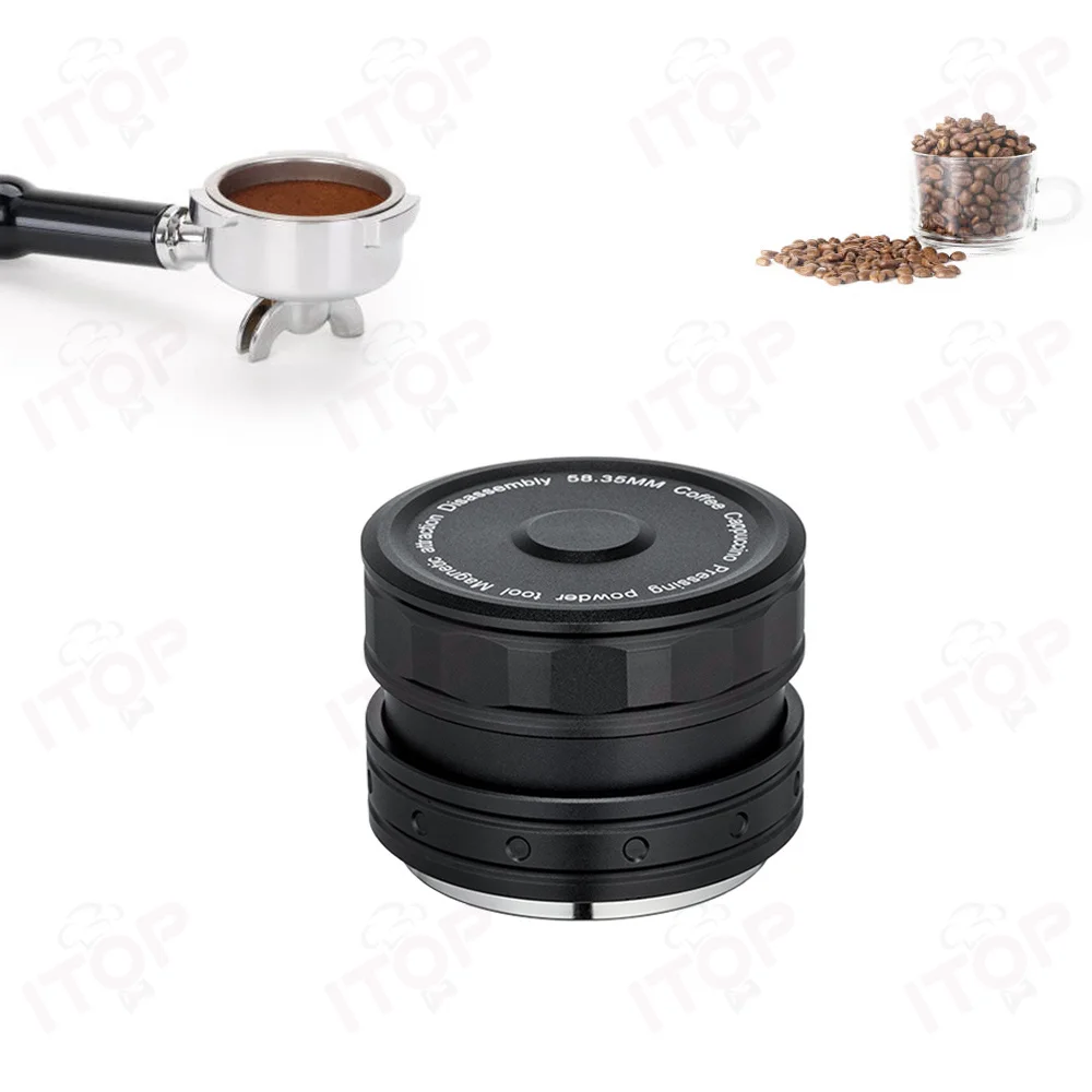 51mm 53mm 58mm Pressure Bounces Gravitational Force Stainless Steel Espresso Coffee Tamper and Distributor
51mm 53mm 58mm Pressure Bounces Gravitational Force Stainless Steel Espresso Coffee Tamper and Distributor