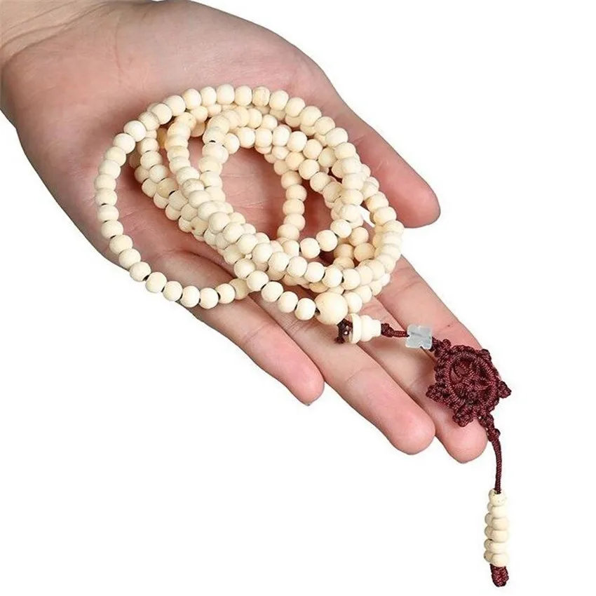 6mm White Sandalwood 216buddha Beads Bracelet Cuff Semi-precious Stones Men Artisan Jewelry Karma Gift Lovers Prayer
6mm White Sandalwood 216buddha Beads Bracelet Cuff Semi-precious Stones Men Artisan Jewelry Karma Gift Lovers Prayer