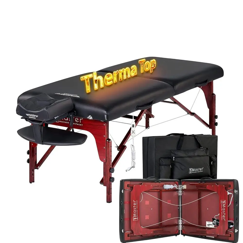 Master Montclair 31" ThermaTopMassage Portable Massage Table with Memory oam, Reiki Panels, & Shiatsu Cables Esthetician Bed- La
Master Montclair 31" ThermaTopMassage Portable Massage Table with Memory oam, Reiki Panels, & Shiatsu Cables Esthetician Bed- La