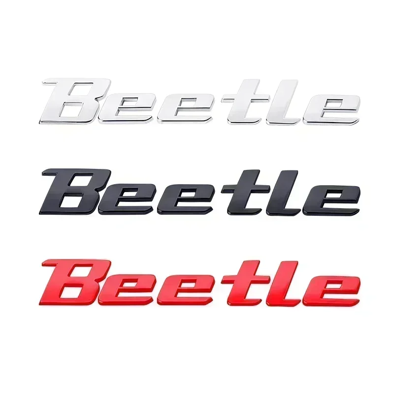 3D Metal logo Sticker Beetle Emblem Badge Chrome Black Red Letter Decal For Volkswagen VW Beetle Rear Trunk Decor Accessories
3D Metal logo Sticker Beetle Emblem Badge Chrome Black Red Letter Decal For Volkswagen VW Beetle Rear Trunk Decor Accessories