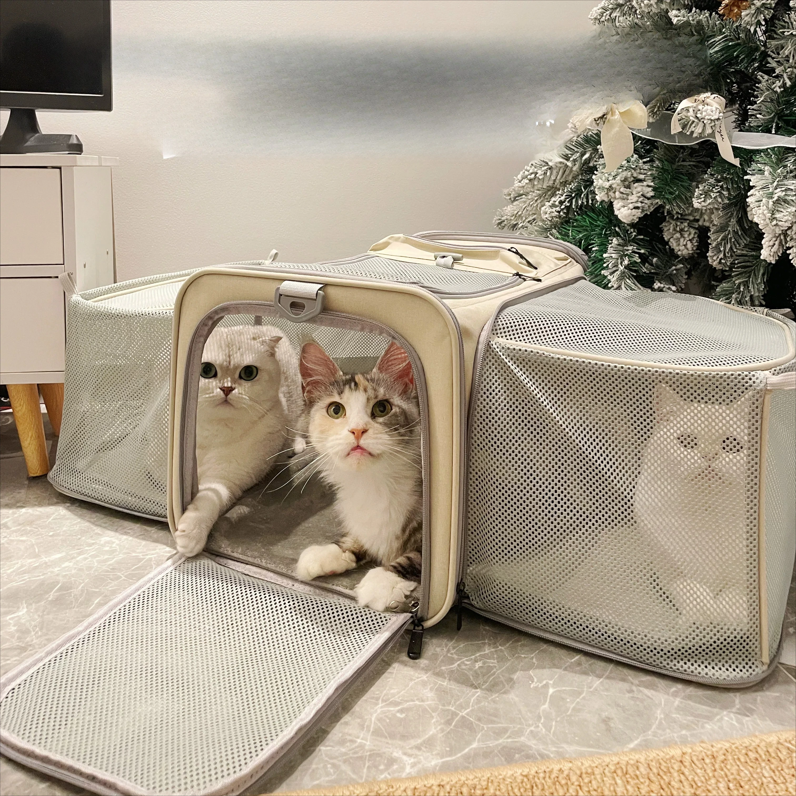 Cat bag portable out large plus capacity two multi-cat fat cat cage expansion portable cat carrying bag
Cat bag portable out large plus capacity two multi-cat fat cat cage expansion portable cat carrying bag