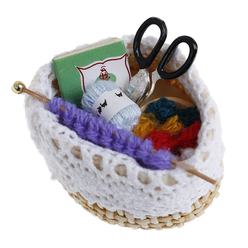 Miniature Wool Knitting Tools, 1:12 Dollhouse Accessories for Decoration and Gifts
Miniature Wool Knitting Tools, 1:12 Dollhouse Accessories for Decoration and Gifts