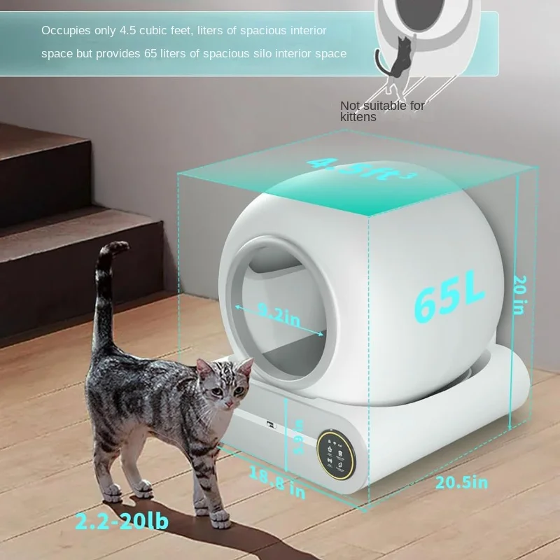 Smart Litter Box Pets Fully Automatic Cleaning Electric Large Deodorizer Fully Enclosed Automatic Cat Litter Box Pet Supplies
Smart Litter Box Pets Fully Automatic Cleaning Electric Large Deodorizer Fully Enclosed Automatic Cat Litter Box Pet Supplies