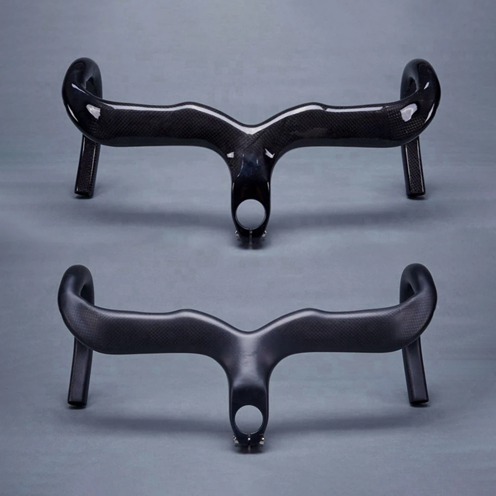 Bicycle Handlebar 3K Carbon Handlebars Road Bike Integrated Handlebar With Stem Road Handle Bar 400/420/440mm*90/100/110/120mm
Bicycle Handlebar 3K Carbon Handlebars Road Bike Integrated Handlebar With Stem Road Handle Bar 400/420/440mm*90/100/110/120mm
