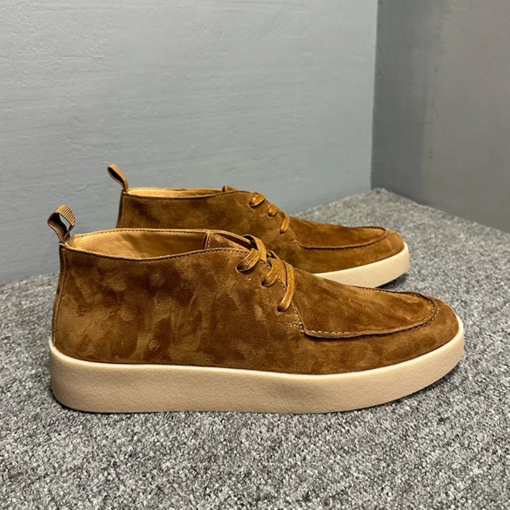 Men's Leather High-Top Shoes Autumn Style Lace-Up Casual Versatile Comfortable Fashionable Retro Platform
Men's Leather High-Top Shoes Autumn Style Lace-Up Casual Versatile Comfortable Fashionable Retro Platform