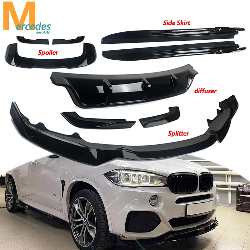 Body Kits for BMW X5 F15 M Sport Front Lip Spoiler Rear Diffuser Side Skirt 2013-2018 Front Bumper Lip Splitter Rear Trunk Wing
Body Kits for BMW X5 F15 M Sport Front Lip Spoiler Rear Diffuser Side Skirt 2013-2018 Front Bumper Lip Splitter Rear Trunk Wing