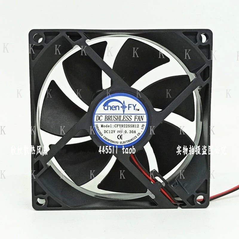 C 1PC FOR chenFY CFY9225SH12 12V 0.30A 9.2CM 9225 inverter cooling fan #xz
C 1PC FOR chenFY CFY9225SH12 12V 0.30A 9.2CM 9225 inverter cooling fan #xz