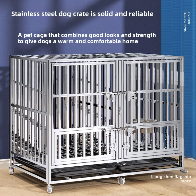 LH stainless steel dog cage with partition large dog pet kennel small and medium square tube
LH stainless steel dog cage with partition large dog pet kennel small and medium square tube