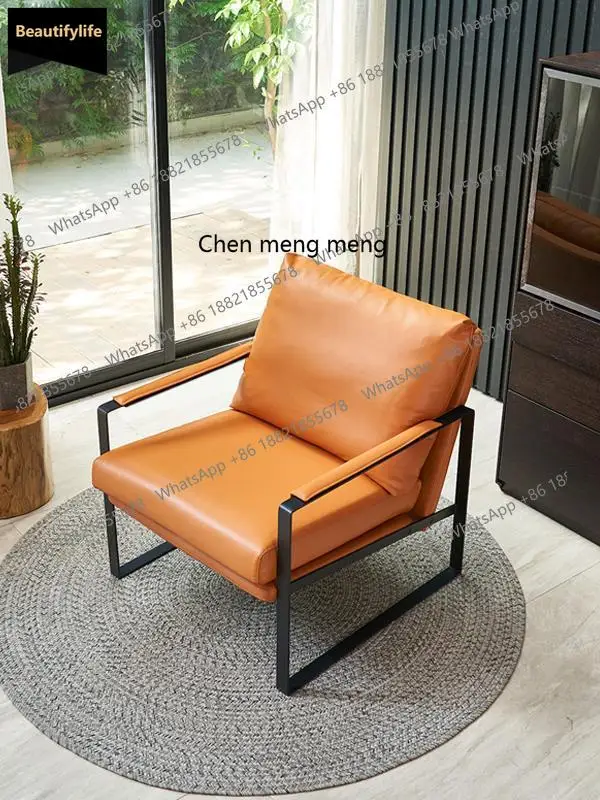 A139 Nordic leather single sofa chair modern simple light luxury bedroom living room minimalist leisure chair
A139 Nordic leather single sofa chair modern simple light luxury bedroom living room minimalist leisure chair