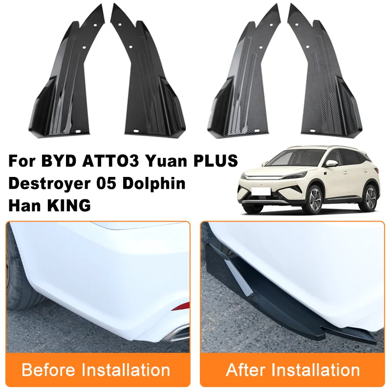 Car Rear Bumper Spoiler Lip Diffuser Side Skirt Splitter Wrap Angle Anti-Crash For BYD ATTO3 Yuan PLUS Destroyer 05 Dolphin Han
Car Rear Bumper Spoiler Lip Diffuser Side Skirt Splitter Wrap Angle Anti-Crash For BYD ATTO3 Yuan PLUS Destroyer 05 Dolphin Han
