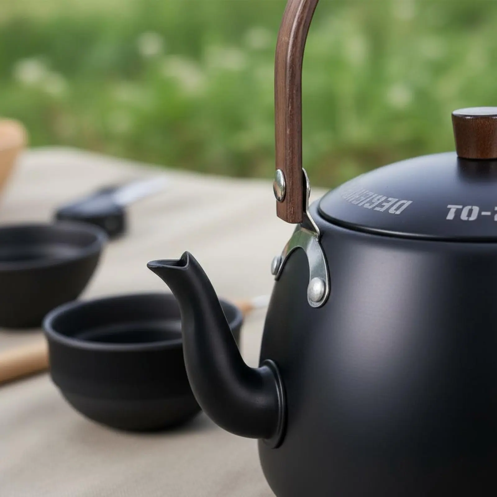 Outdoor Tea Making Kit With Strainer Camping Tea Kettle Set Lightweight Wood Handle for Hikers, Hiking
Outdoor Tea Making Kit With Strainer Camping Tea Kettle Set Lightweight Wood Handle for Hikers, Hiking