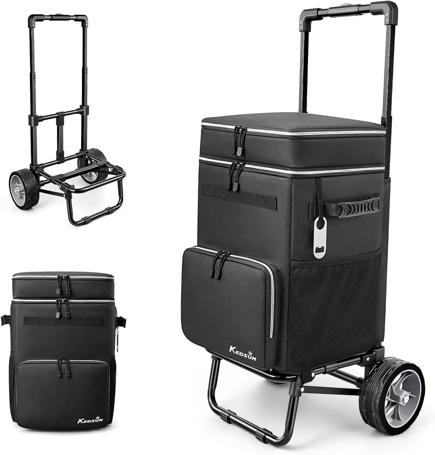 84-Can Large Cooler with Wheels, Collapsible Soft Sided Cooler with 7" Big Wheels, 20+ Hour Ice Retention, Anti-Tipping Design for Beach Camping Fishing Road Trip
84-Can Large Cooler with Wheels, Collapsible Soft Sided Cooler with 7" Big Wheels, 20+ Hour Ice Retention, Anti-Tipping Design for Beach Camping Fishing Road Trip