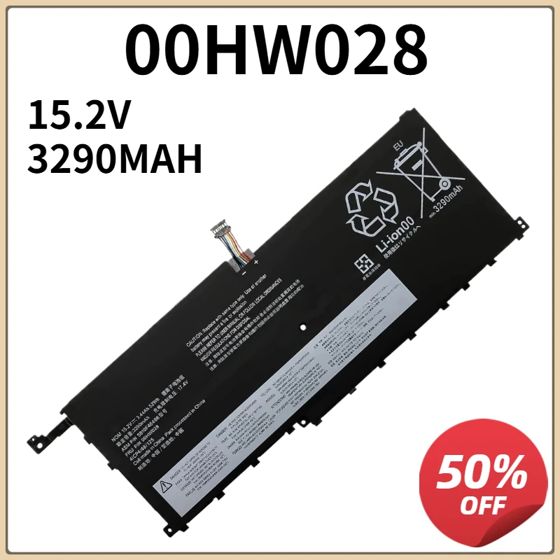 00HW028 00HW029 01AV409 Battery For Lenovo ThinkPad X1 Carbon Gen 4 (2016) X1 Yoga 1st(2016) SB10F46466 01AV439 56WH
00HW028 00HW029 01AV409 Battery For Lenovo ThinkPad X1 Carbon Gen 4 (2016) X1 Yoga 1st(2016) SB10F46466 01AV439 56WH