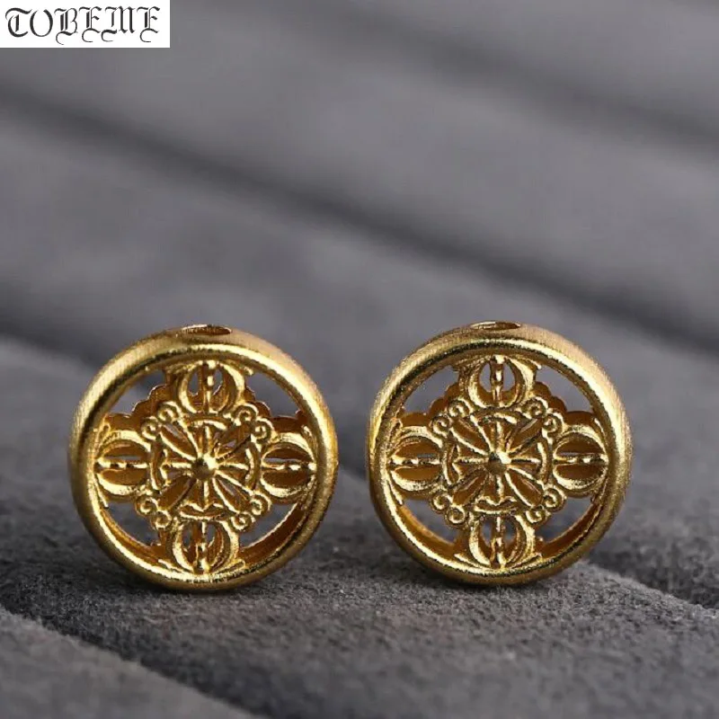 100% 925 Silver Tibetan Dorje Beads Charm Sterling Gold-plated Buddhist Vajra Loose Beads Jewelry Findings
100% 925 Silver Tibetan Dorje Beads Charm Sterling Gold-plated Buddhist Vajra Loose Beads Jewelry Findings