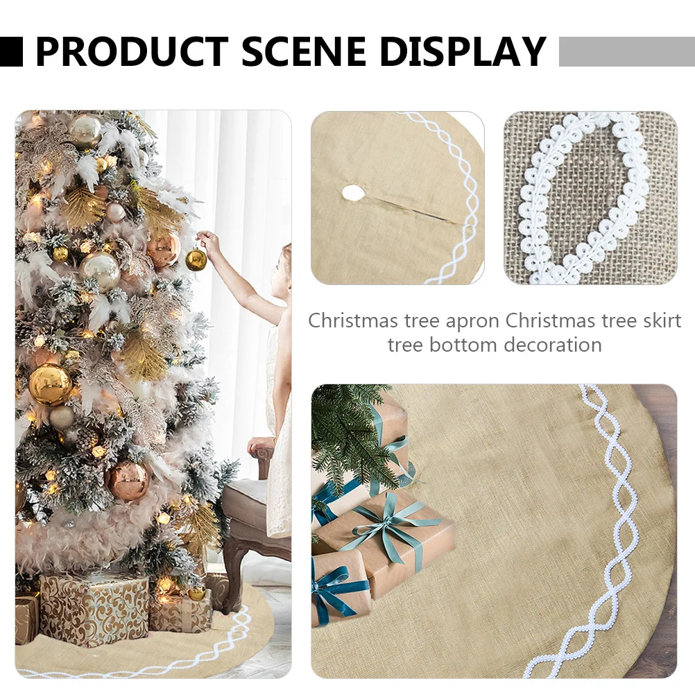 Christmas Tree Aprons 1Pcs Decorative Tree Skirts Sturdy Longlasting Use Joyful Gatherings Ornament Festival Party Decor
Christmas Tree Aprons 1Pcs Decorative Tree Skirts Sturdy Longlasting Use Joyful Gatherings Ornament Festival Party Decor