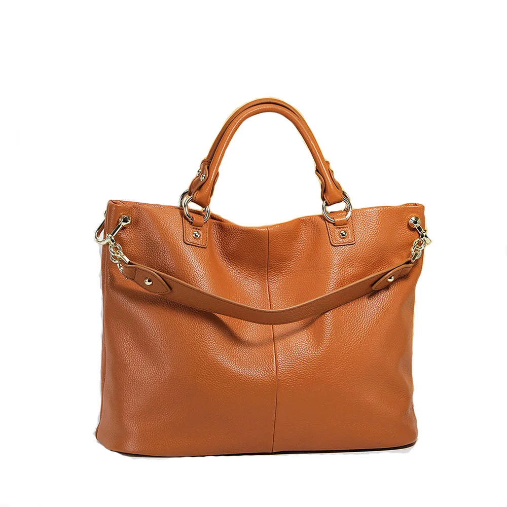 Women's Genuine Leather Handbag Top-Handle Large Capacity Fashion Commute Tote with Chain Detail Solid Color Vintage Trend
Women's Genuine Leather Handbag Top-Handle Large Capacity Fashion Commute Tote with Chain Detail Solid Color Vintage Trend