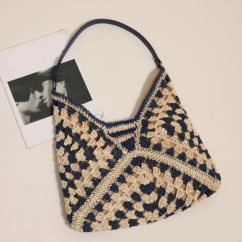 340D Women Straw Shoulder Bag Fashion Handwoven Handbag Hollows Out Hobo Bag Beach Bag Female Summer Seasides Vacation Bag
340D Women Straw Shoulder Bag Fashion Handwoven Handbag Hollows Out Hobo Bag Beach Bag Female Summer Seasides Vacation Bag