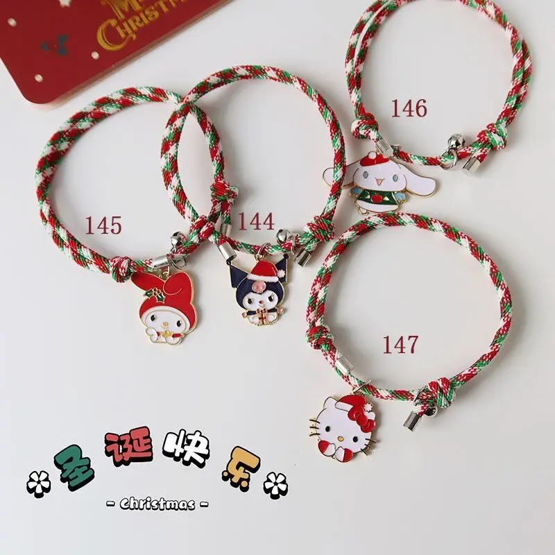 Мультяшный креативный милый браслет kuromi cinnamoroll My melody bestie парный регулируемый цветной браслет Sanrio Рождественская серия праздничный подарок
Мультяшный креативный милый браслет kuromi cinnamoroll My melody bestie парный регулируемый цветной браслет Sanrio Рождественская серия праздничный подарок