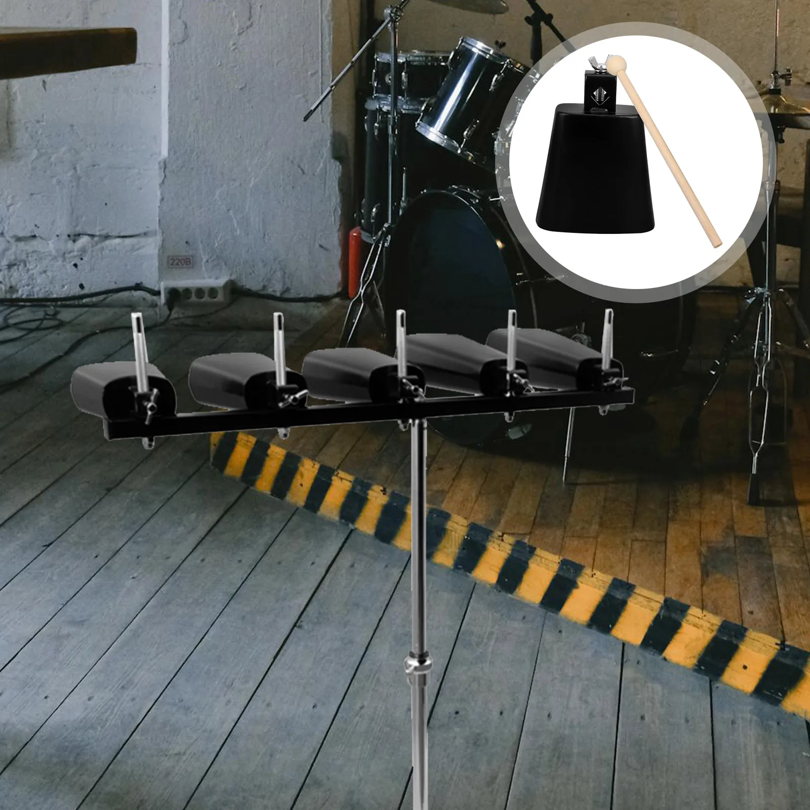 4 Inch 3.93X3.93X2.16In Black Metal Cowbell Durable Iron For Drum Set Accessory Cow Bell Kit Percussion Doorbell Cheering
4 Inch 3.93X3.93X2.16In Black Metal Cowbell Durable Iron For Drum Set Accessory Cow Bell Kit Percussion Doorbell Cheering