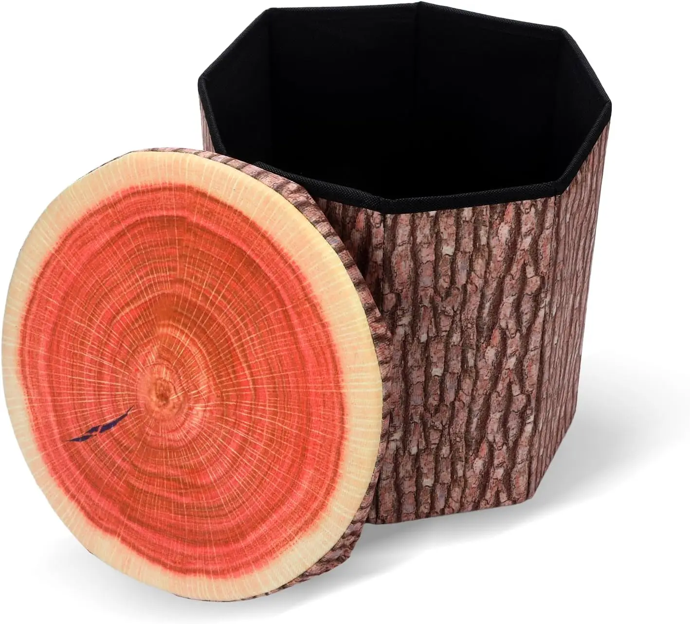 Round Storage Ottoman Cube, Tree Stump Stool, Forest Decor, Multifunctional Toy Storage Box, Cute Foldable Ottoman Stool, Tree Stump Footstool Ottoman, 11inch
Round Storage Ottoman Cube, Tree Stump Stool, Forest Decor, Multifunctional Toy Storage Box, Cute Foldable Ottoman Stool, Tree Stump Footstool Ottoman, 11inch
