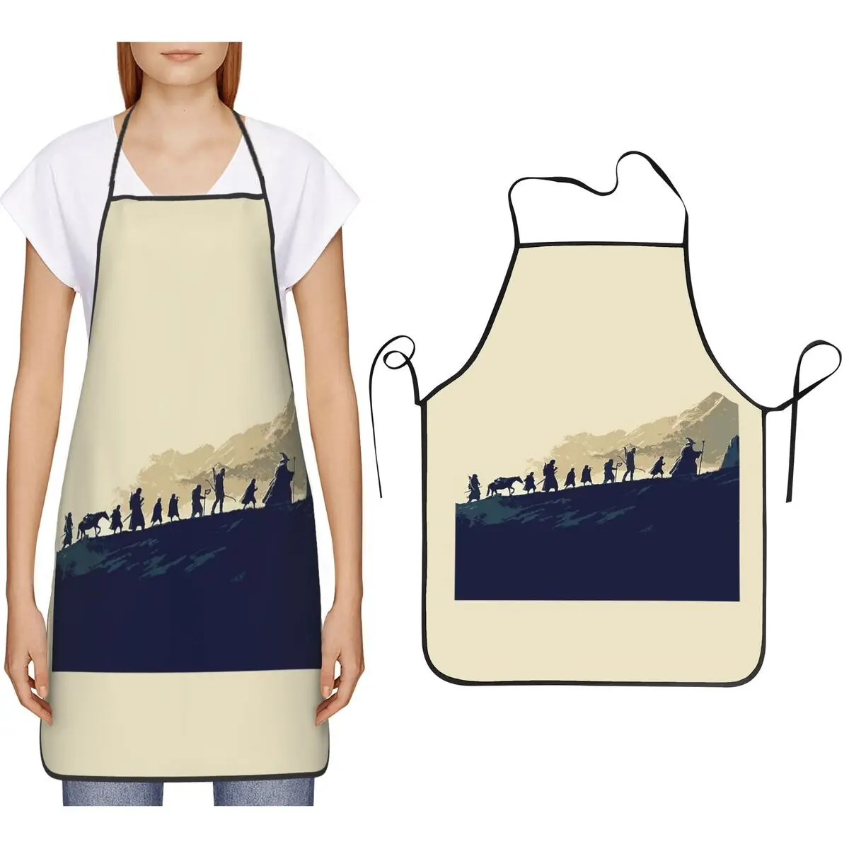 Фартуки Fellowship Mountains, фартуки для шеф-повара, кулинарии, кухни, нагрудник без рукавов, кухонный сарафан для уборки для женщин и мужчин, садоводства 
Фартуки Fellowship Mountains, фартуки для шеф-повара, кулинарии, кухни, нагрудник без рукавов, кухонный сарафан для уборки для женщин и мужчин, садоводства