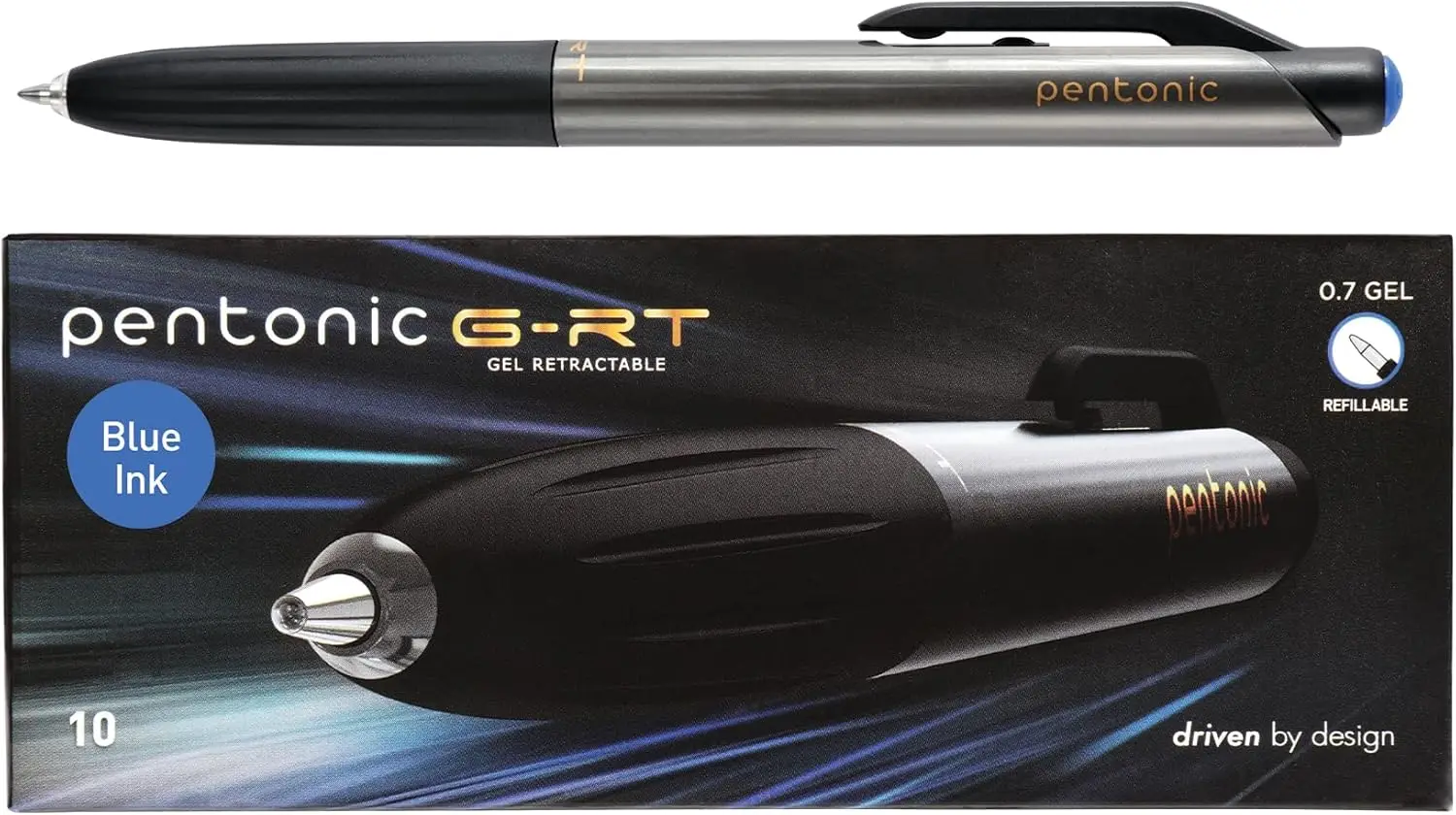 Retractable Gel Pens, 10 Count, Blue Ink, 0.7 mm Fine Point, Smooth Writing for Journaling & Office
Retractable Gel Pens, 10 Count, Blue Ink, 0.7 mm Fine Point, Smooth Writing for Journaling & Office