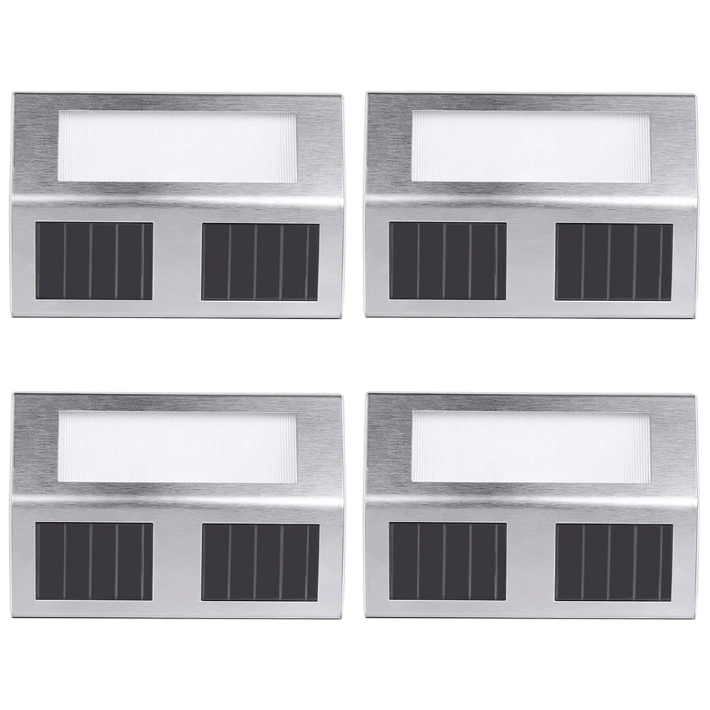 4pcs Solar Wall Light LED Street Lamp Durable Stainless Steel Housing PC Material Solar Power Large Capacity Outdoor
4pcs Solar Wall Light LED Street Lamp Durable Stainless Steel Housing PC Material Solar Power Large Capacity Outdoor