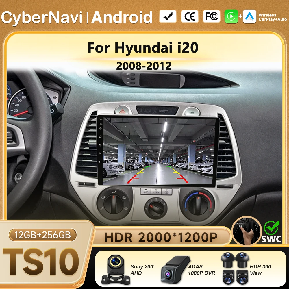 Car Radio Carplay For Hyundai i20 2008 2009 2010 2011 2012 Android 16 Stereo Multimedia Video Player DSP GPS 4G WIFI QLED Screen
Car Radio Carplay For Hyundai i20 2008 2009 2010 2011 2012 Android 16 Stereo Multimedia Video Player DSP GPS 4G WIFI QLED Screen