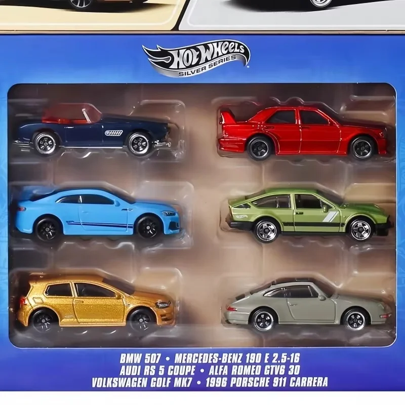 In Stock Genuine Hotwheels Silver Label High-Quality Alloy 6 Small Car Model Gift Box Collectible Children'S Holiday Gifts
In Stock Genuine Hotwheels Silver Label High-Quality Alloy 6 Small Car Model Gift Box Collectible Children'S Holiday Gifts