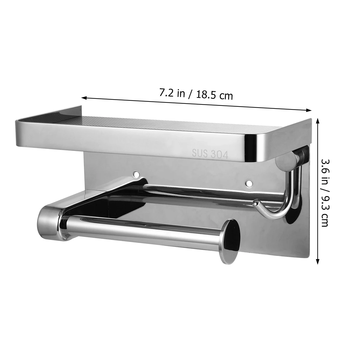 Stainless Steel Tissue Holder Wall Mounted Punch Free Paper Dispenser Easy Install For Bathroom Toilet Hotel Use Storage
Stainless Steel Tissue Holder Wall Mounted Punch Free Paper Dispenser Easy Install For Bathroom Toilet Hotel Use Storage