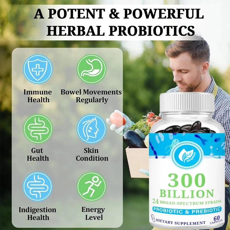 Пробиотики 300 миллионов CFU 24 шлейфа для пищеварительной здоровья, травяные пребиотики, 15 типов, система иммунитета кишечника, общая поддержка здоровья
Пробиотики 300 миллионов CFU 24 шлейфа для пищеварительной здоровья, травяные пребиотики, 15 типов, система иммунитета кишечника, общая поддержка здоровья