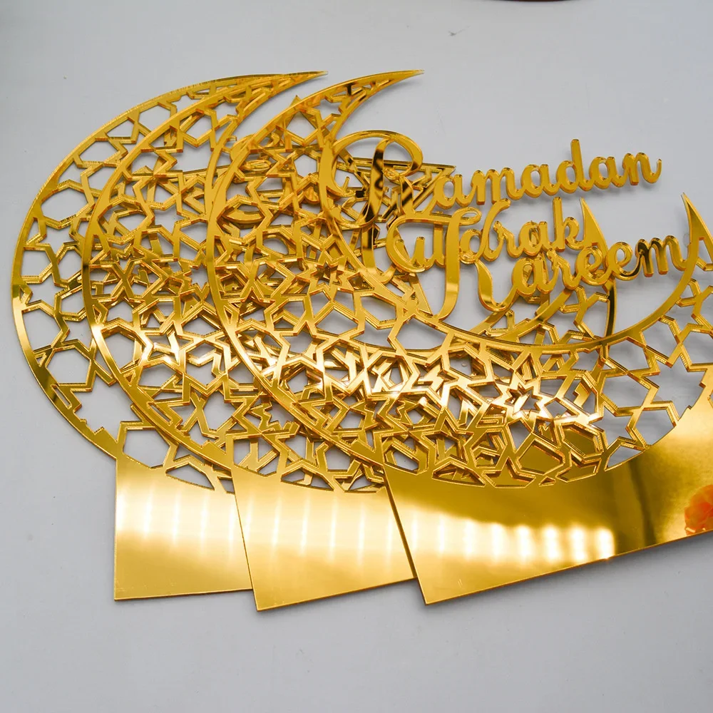 1 шт. Eid Mubarak, акриловое украшение, луна, звезда, храм, полый стол, украшение для исламского Рамадана, Kareem, украшения для дома
1 шт. Eid Mubarak, акриловое украшение, луна, звезда, храм, полый стол, украшение для исламского Рамадана, Kareem, украшения для дома