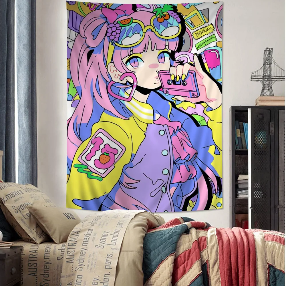 Anime Ins Girl Tapestry Art Printing Japanese Wall Tapestry Anime Wall Hanging Home Decor
Anime Ins Girl Tapestry Art Printing Japanese Wall Tapestry Anime Wall Hanging Home Decor