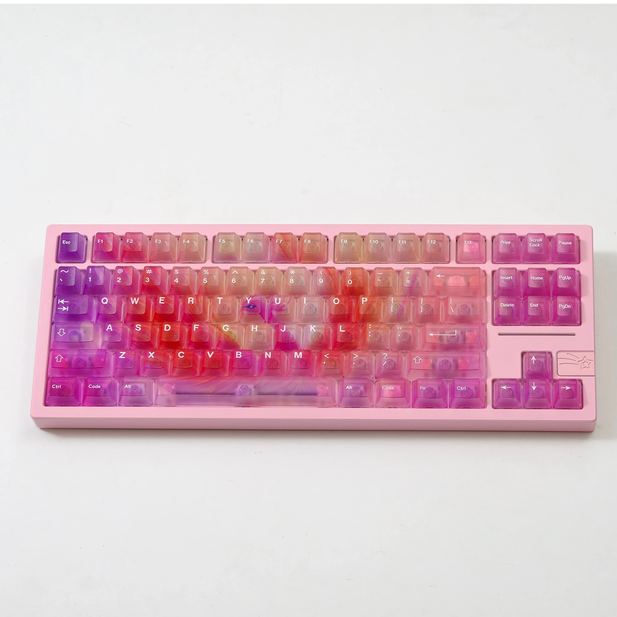 Aifei Fog Translucent Keycaps Pink 112 Keys Phoenix ABS Cherry Height for Mechanical Keyboard Mad 60he 68he Wooting Anne Pro 2
Aifei Fog Translucent Keycaps Pink 112 Keys Phoenix ABS Cherry Height for Mechanical Keyboard Mad 60he 68he Wooting Anne Pro 2
