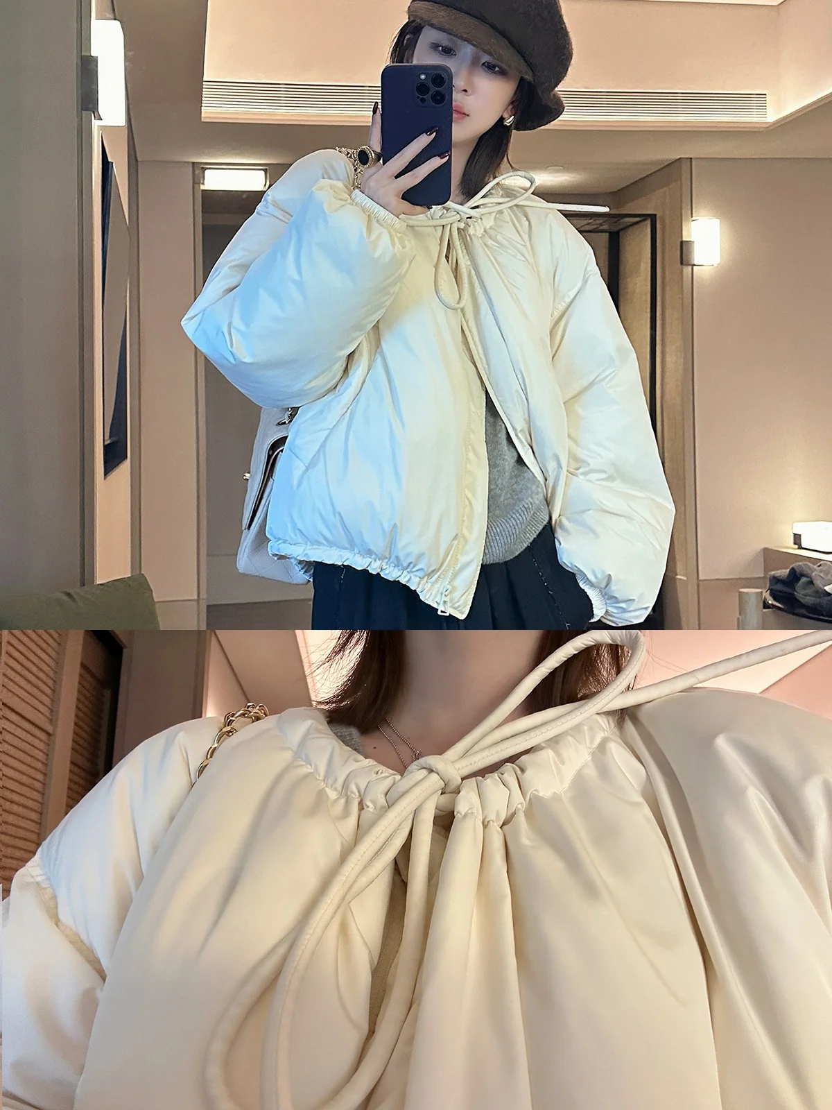 Модная женская зимняя куртка с милым цветочным принтом на воротнике, длинными рукавами, стандартной длины, однотонная, с наполнителем из пуха
Модная женская зимняя куртка с милым цветочным принтом на воротнике, длинными рукавами, стандартной длины, однотонная, с наполнителем из пуха