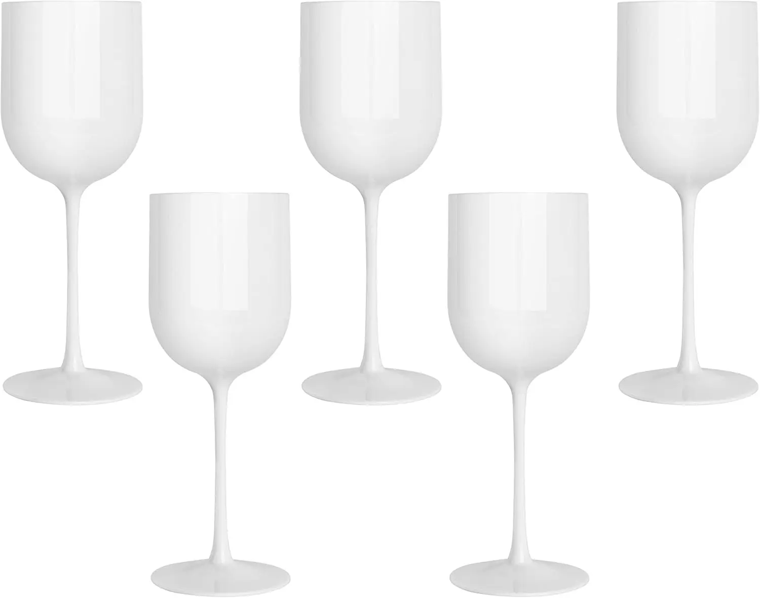 White Plastic Wine Glasses Set of 10 Elegant Wine Goblets Hard Plastic Wine Cups on Stem 12 Ounce
White Plastic Wine Glasses Set of 10 Elegant Wine Goblets Hard Plastic Wine Cups on Stem 12 Ounce