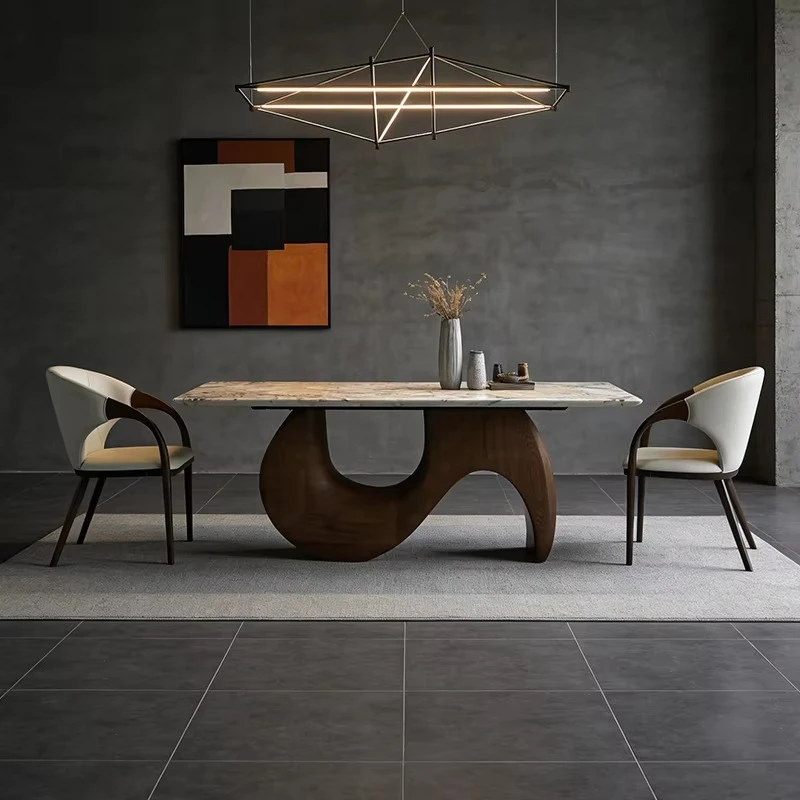 &c Italian Minimalist Solid Wood Marble Rectangular Dining Table Modern Light Luxury Home Restaurant Dining Table
&c Italian Minimalist Solid Wood Marble Rectangular Dining Table Modern Light Luxury Home Restaurant Dining Table