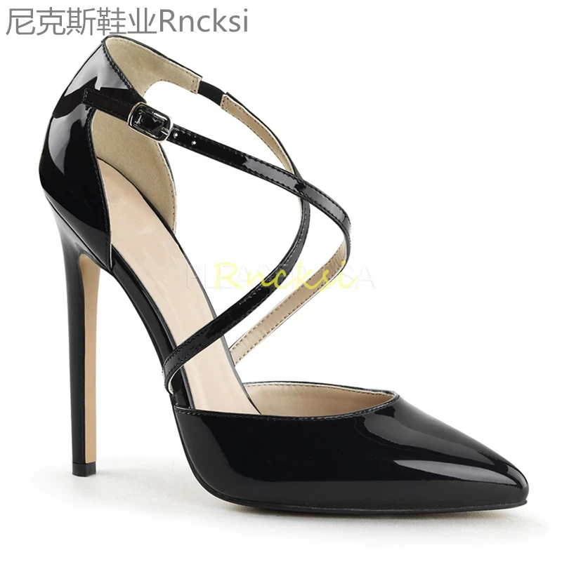 12cm In spring and autumn, women's shoes with thin heels and high heels fashion cross belt hollow Baotou super high heels shoes
12cm In spring and autumn, women's shoes with thin heels and high heels fashion cross belt hollow Baotou super high heels shoes