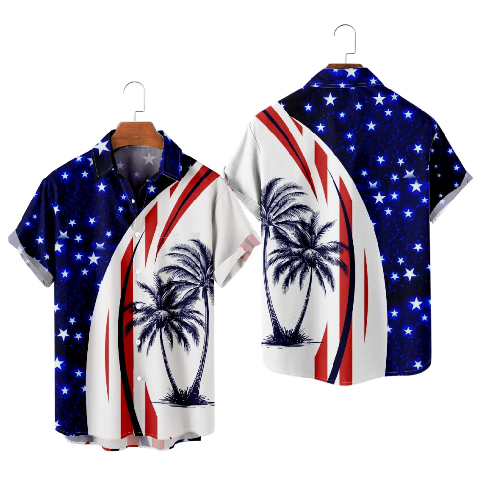Men's Casual Shirt American Style Hawaiian Shirt Plam Aloha Summer Vacation Beach Tops for Men and Women
Men's Casual Shirt American Style Hawaiian Shirt Plam Aloha Summer Vacation Beach Tops for Men and Women