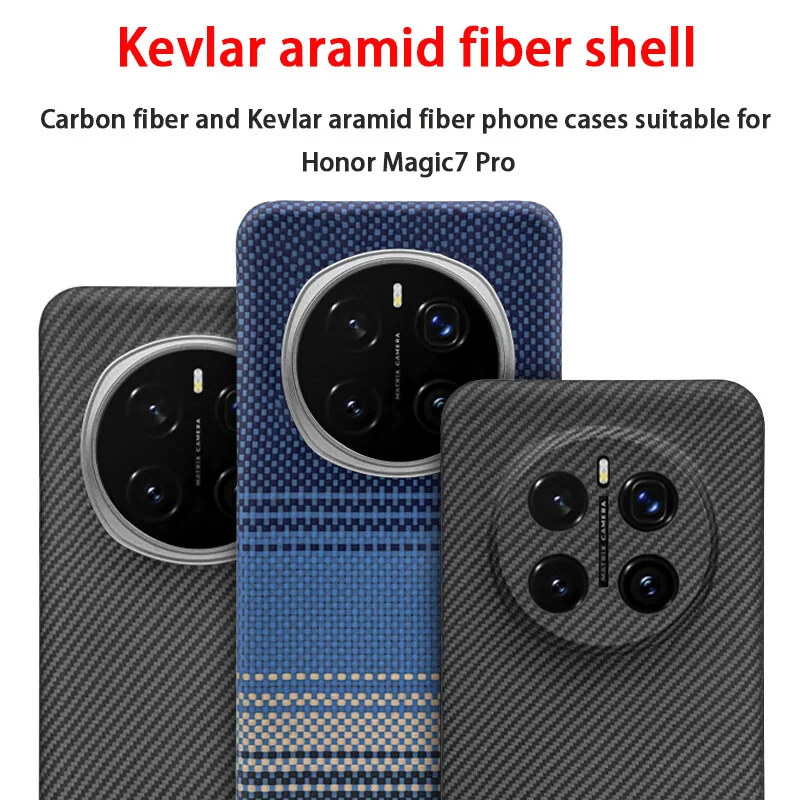 For Honor Magic7 Pro carbon fiber phone case Kevlar aramid fiber hard shell ultra-thin lightweight magnetic protective cover
For Honor Magic7 Pro carbon fiber phone case Kevlar aramid fiber hard shell ultra-thin lightweight magnetic protective cover