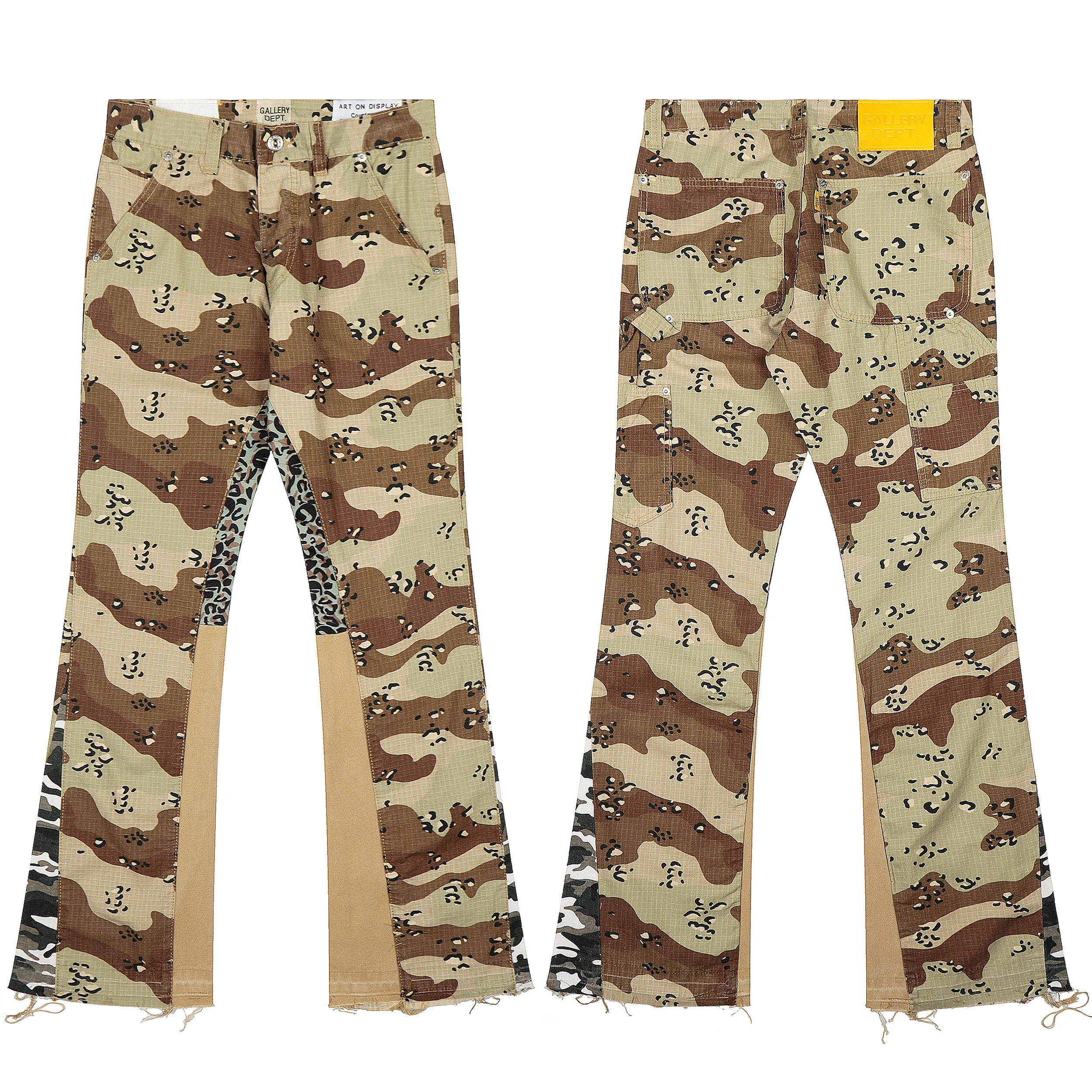 New Desert Camouflage Patchwork Bell Bot Work Trousers American High Street Micro Flared Long Trousers Patchwork Pants
New Desert Camouflage Patchwork Bell Bot Work Trousers American High Street Micro Flared Long Trousers Patchwork Pants