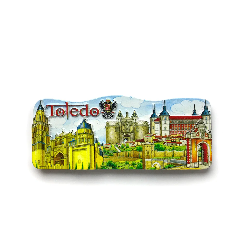 3D Resin Fridge Magnet - Toledo Spain Landmarks - Strong Magnet Back - Colorful and Detailed Travel Souvenir
3D Resin Fridge Magnet - Toledo Spain Landmarks - Strong Magnet Back - Colorful and Detailed Travel Souvenir