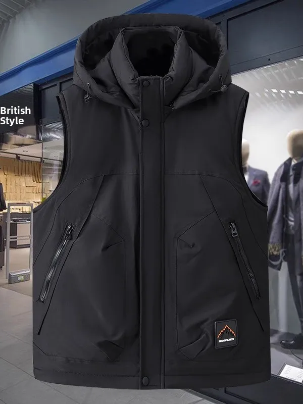 Мужской утепленный жилет больших размеров на хлопковой подкладке с флисом, на молнии, для осени и зимы, повседневная теплая куртка
Мужской утепленный жилет больших размеров на хлопковой подкладке с флисом, на молнии, для осени и зимы, повседневная теплая куртка