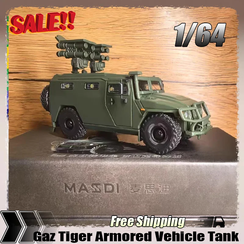 1:64 New Stock Masdi Gaz Tiger Armored Vehicle Tank Anti Missile Version Car Alloy Miniature Diecast Military Vehicle Custom Toy
1:64 New Stock Masdi Gaz Tiger Armored Vehicle Tank Anti Missile Version Car Alloy Miniature Diecast Military Vehicle Custom Toy