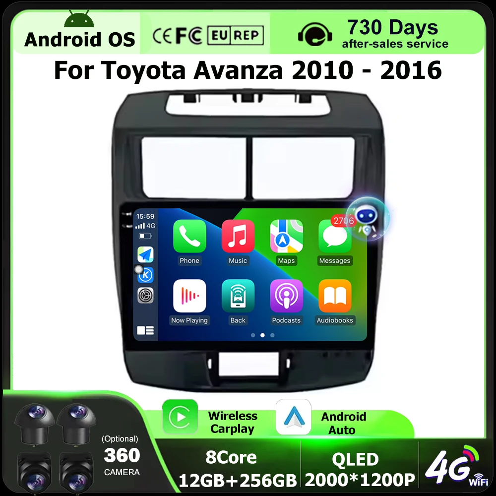 Android 16 Auto Carplay For Toyota Avanza 2010 - 2016 Car Radio Multimedia Video Player GPS Navigation Tools Head Unit 4G WIFI
Android 16 Auto Carplay For Toyota Avanza 2010 - 2016 Car Radio Multimedia Video Player GPS Navigation Tools Head Unit 4G WIFI