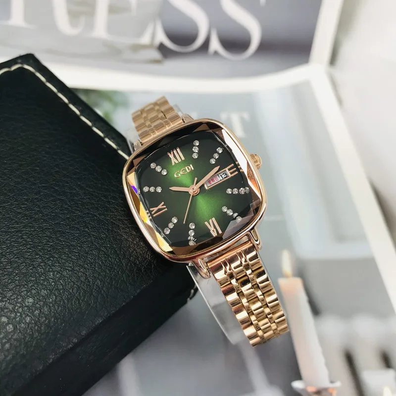 New Women'SWatchWith Small Dial Steel Band Simple Yet Elegant And Stylish Design Featuring A Calendar Function And A Square Case
New Women'SWatchWith Small Dial Steel Band Simple Yet Elegant And Stylish Design Featuring A Calendar Function And A Square Case
