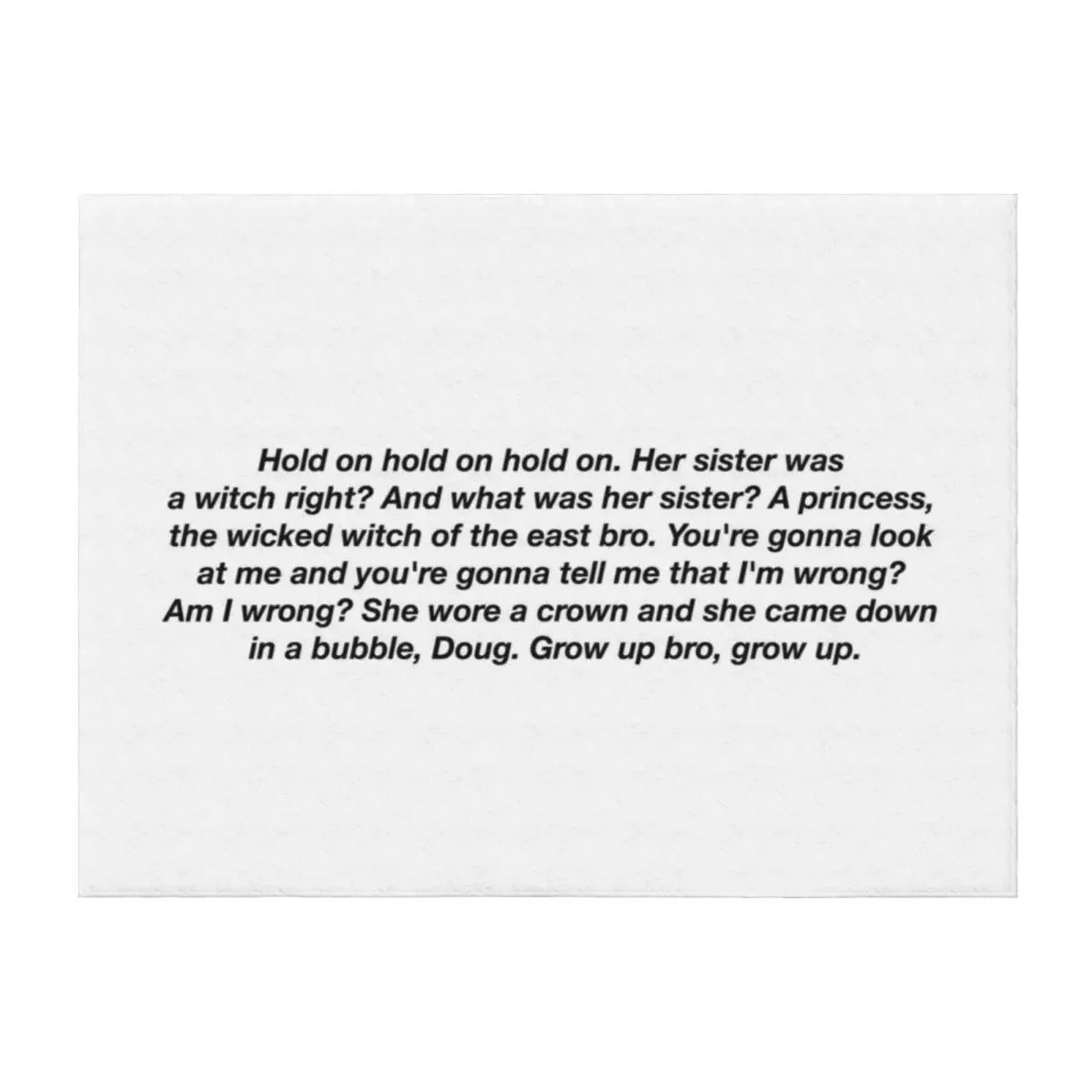 the wicked witch of the east bro Throw Blanket Camping Furrys For Decorative Sofa Travel Blankets
the wicked witch of the east bro Throw Blanket Camping Furrys For Decorative Sofa Travel Blankets