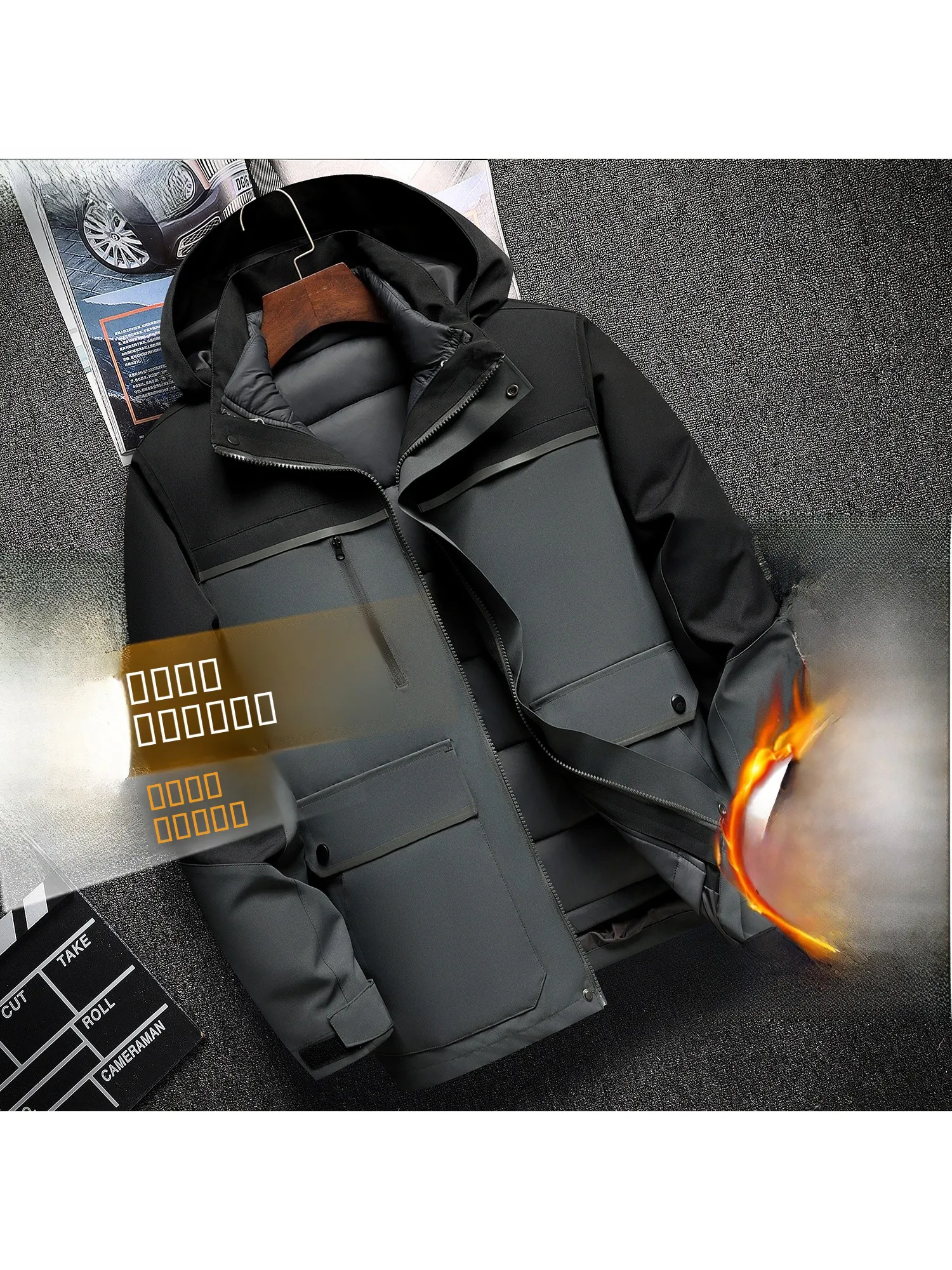 Мужская зимняя утепленная куртка с подкладкой из флиса, съемной внутренней хлопковой вставкой, для активного отдыха, устойчивая к холоду, теплая, больших размеров...
Мужская зимняя утепленная куртка с подкладкой из флиса, съемной внутренней хлопковой вставкой, для активного отдыха, устойчивая к холоду, теплая, больших размеров...